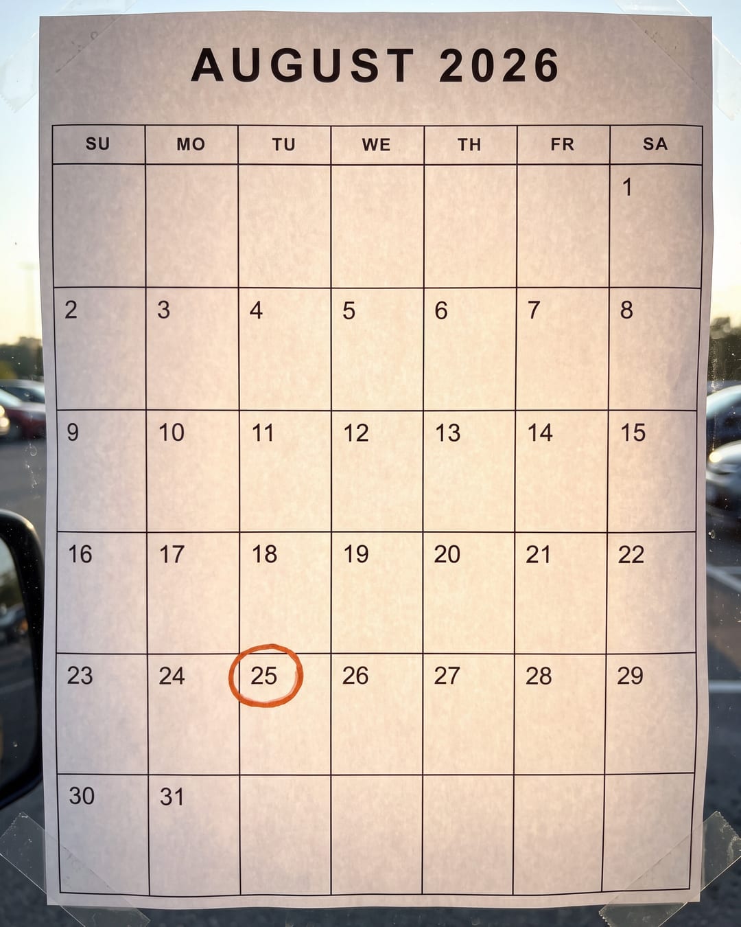 Generated prop photo for: Shoot a paper calendar